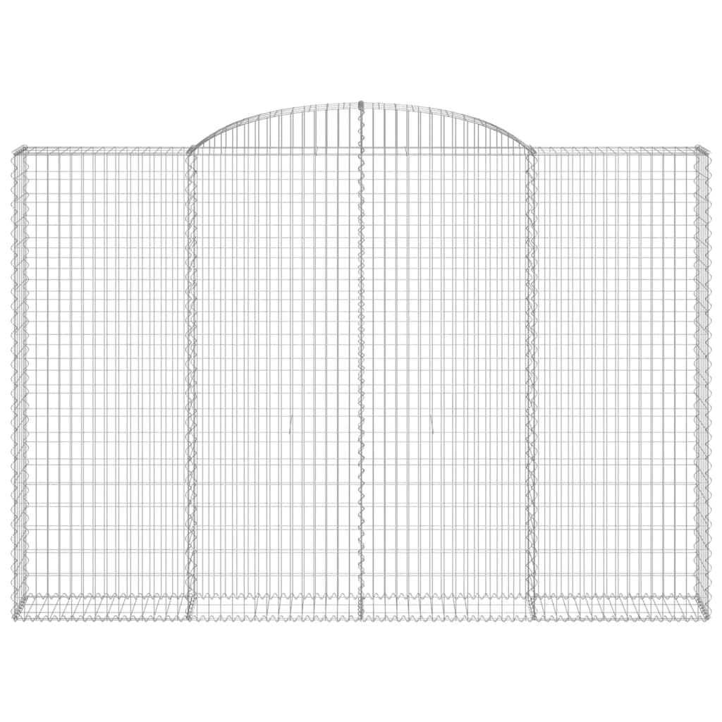 3 db íves horganyzott vas gabion kosár 300 x 30 x 200/220 cm