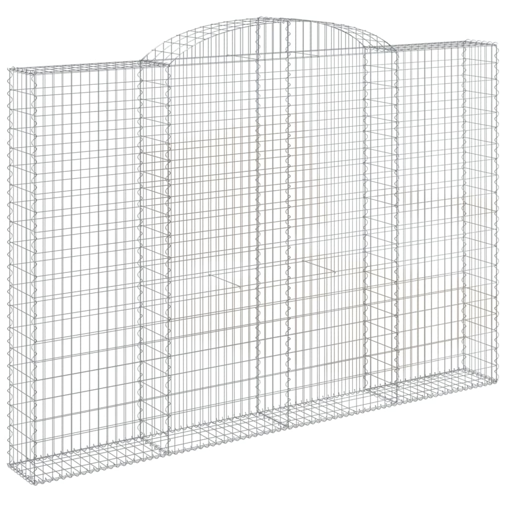 4 db íves horganyzott vas gabion kosár 300x30x200/220 cm