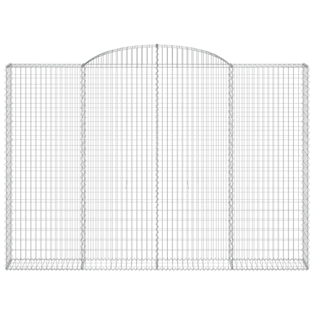 4 db íves horganyzott vas gabion kosár 300x30x200/220 cm