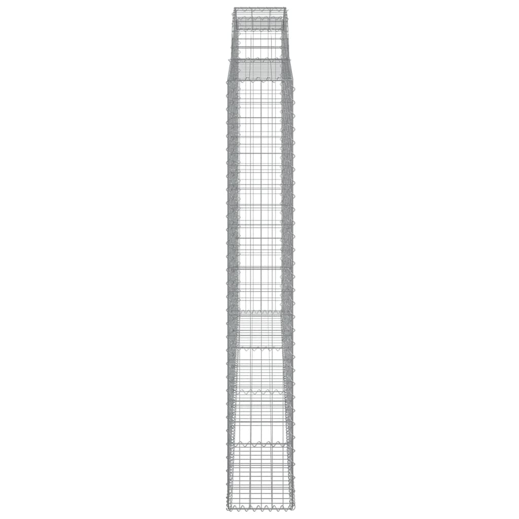 4 db íves horganyzott vas gabion kosár 300x30x200/220 cm