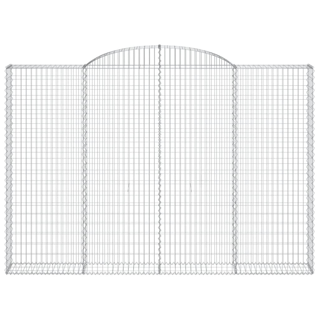 5 db íves horganyzott vas gabion kosár 300x30x200/220 cm