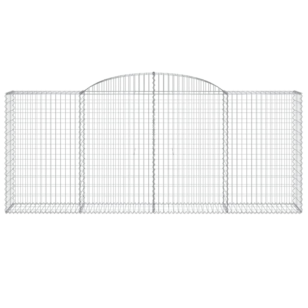 12 db íves horganyzott vas gabion kosár 300x50x120/140 cm