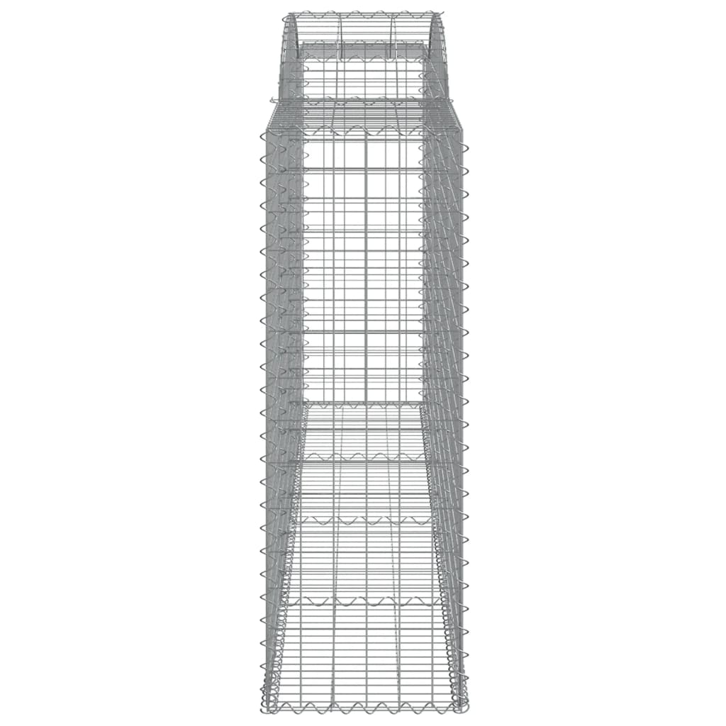 7 db íves horganyzott vas gabion kosár 300x50x140/160 cm