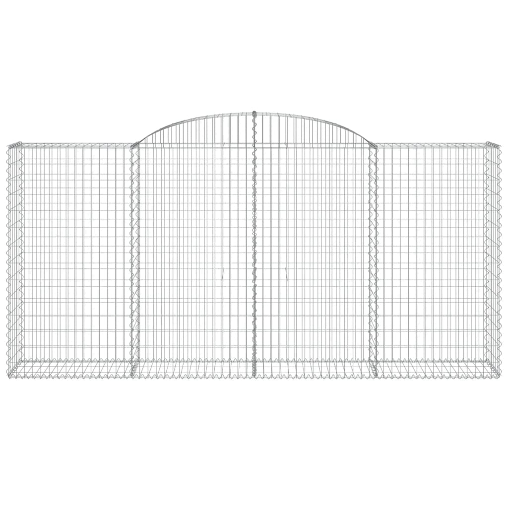 11 db íves horganyzott vas gabion kosár 300x50x140/160 cm