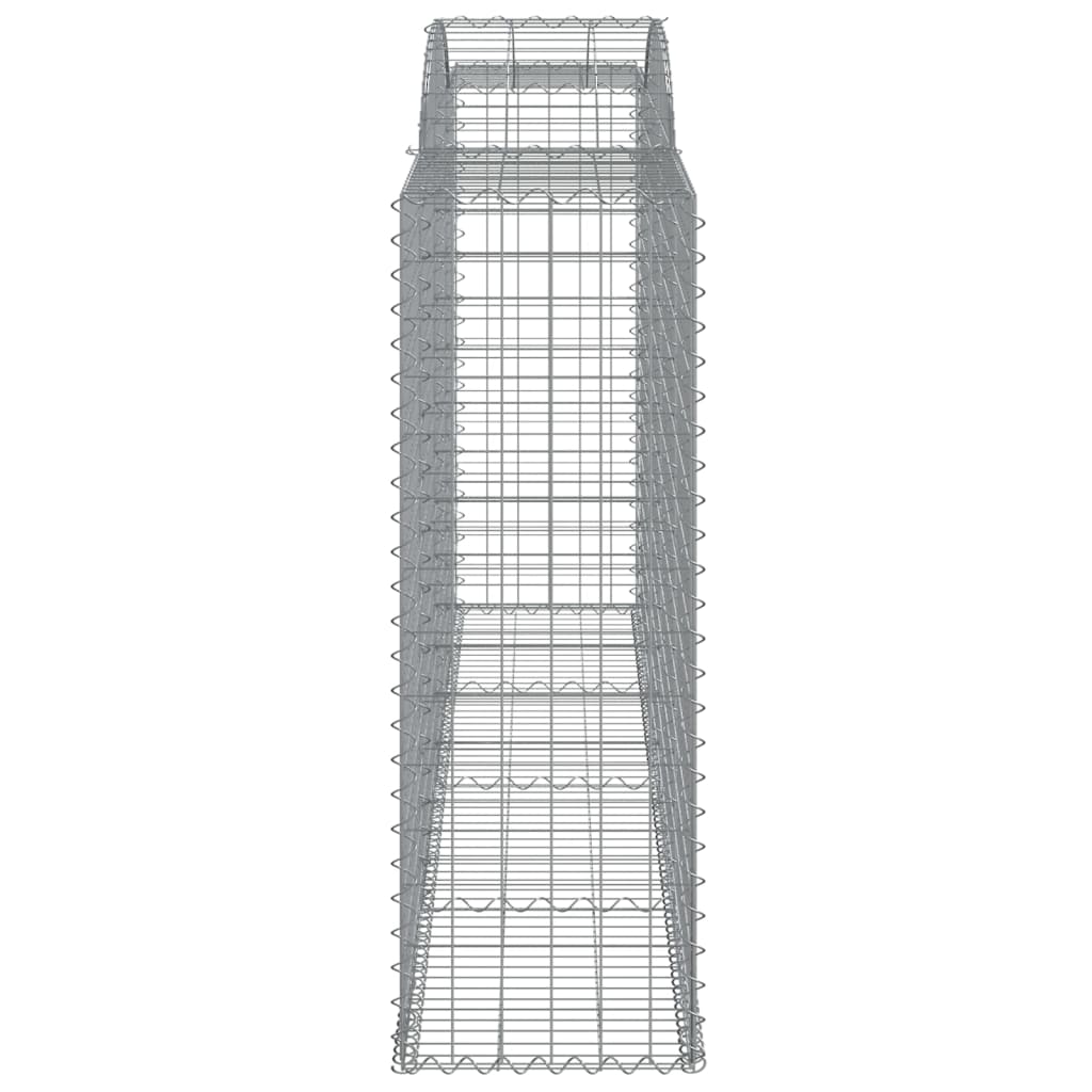 12 db íves horganyzott vas gabion kosár 300x50x140/160 cm