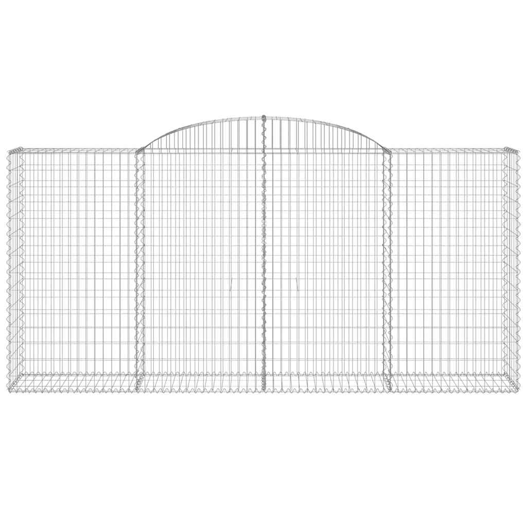 13 db íves horganyzott vas gabion kosár 300x50x140/160 cm