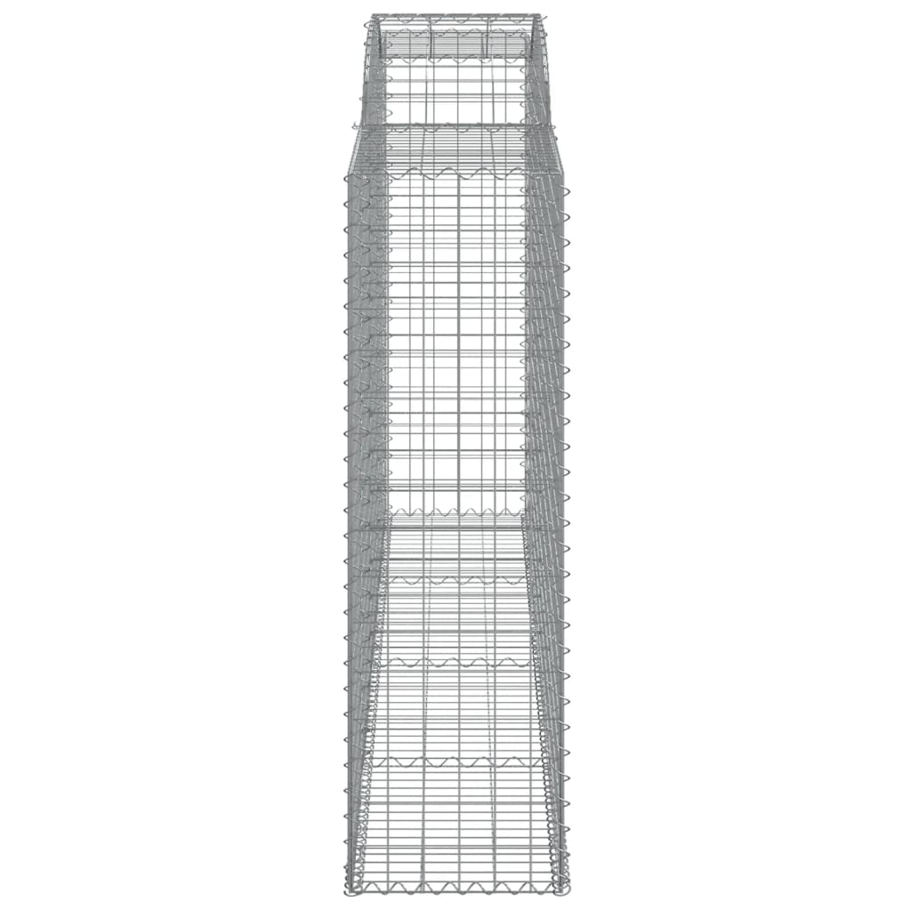 2 db íves horganyzott vas gabion kosár 300x50x160/180 cm