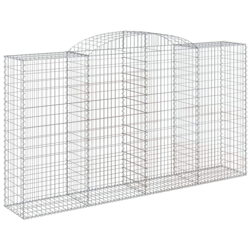 7 db íves horganyzott vas gabion kosár 300x50x160/180 cm