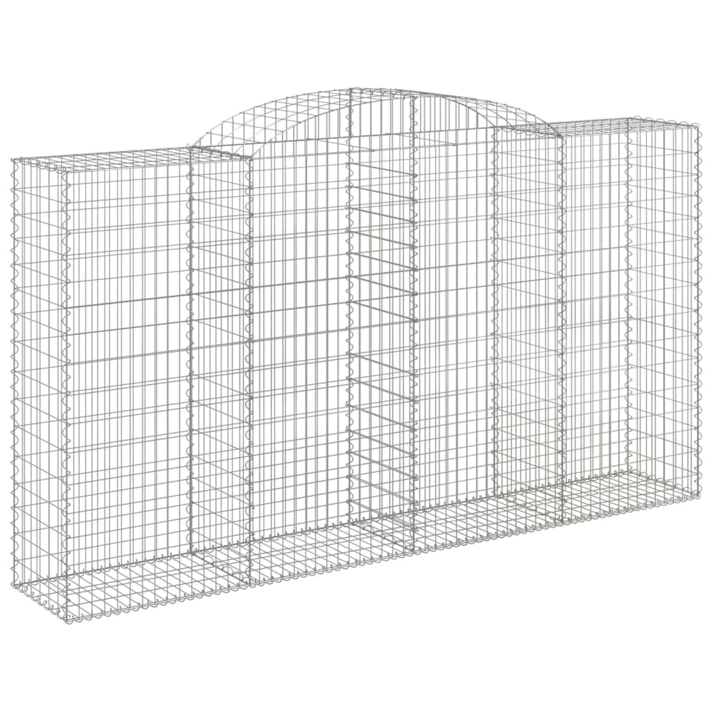 12 db íves horganyzott vas gabion kosár 300x50x160/180 cm
