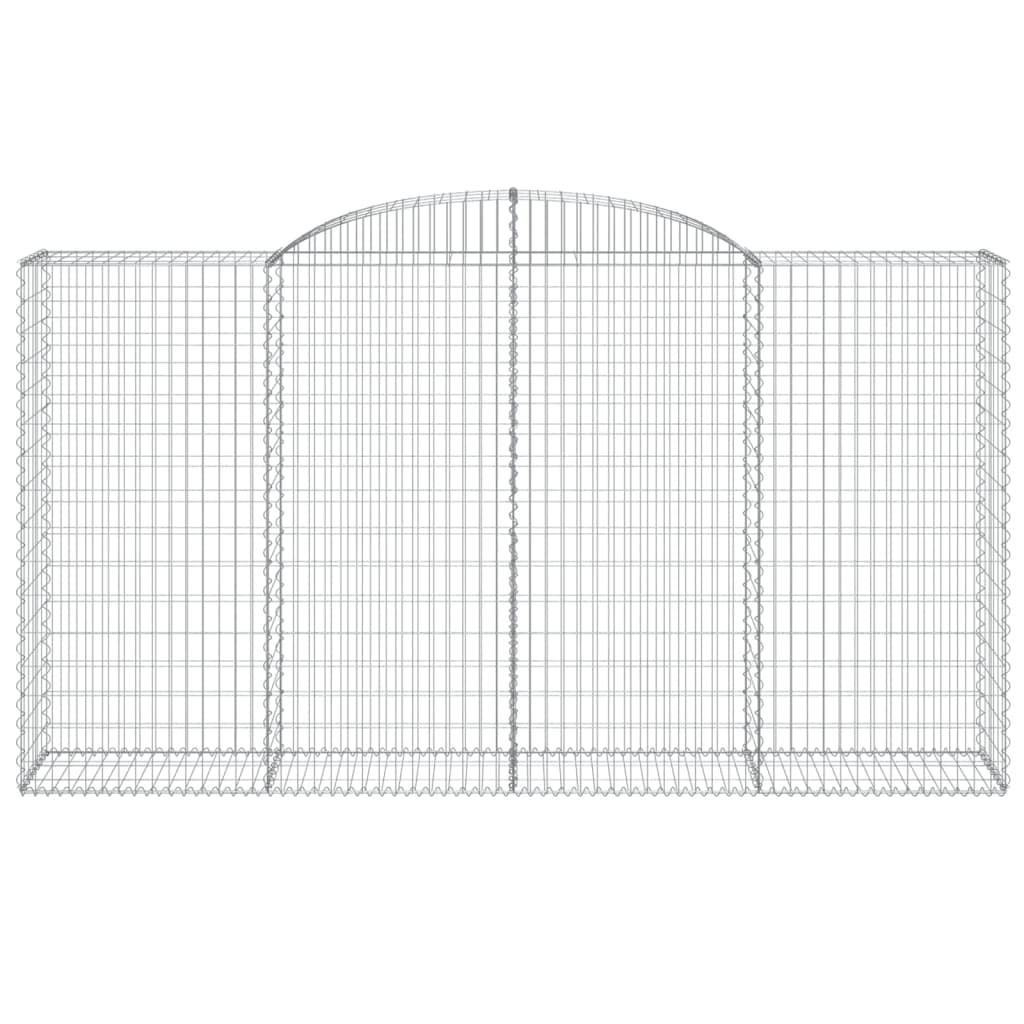 12 db íves horganyzott vas gabion kosár 300x50x160/180 cm