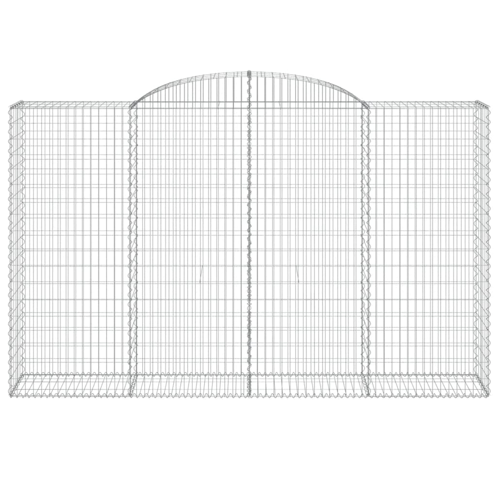 3 db íves horganyzott vas gabion kosár 300x50x180/200 cm