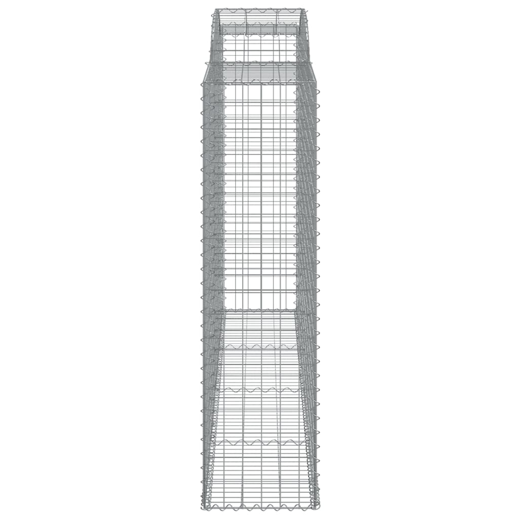4 db íves horganyzott vas gabion kosár 300x50x180/200 cm
