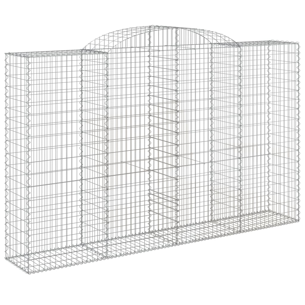 5 db íves horganyzott vas gabion kosár 300x50x180/200 cm