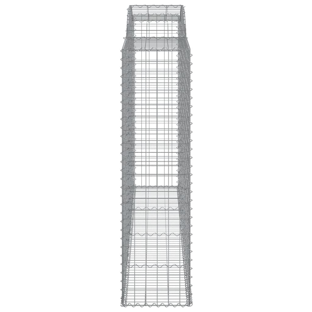 5 db íves horganyzott vas gabion kosár 300x50x180/200 cm