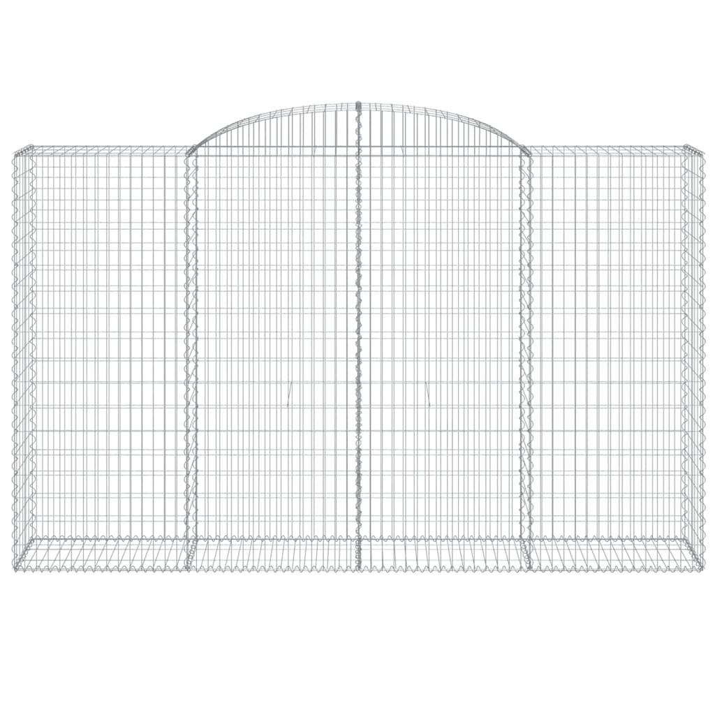 6 db íves horganyzott vas gabion kosár 300x50x180/200 cm