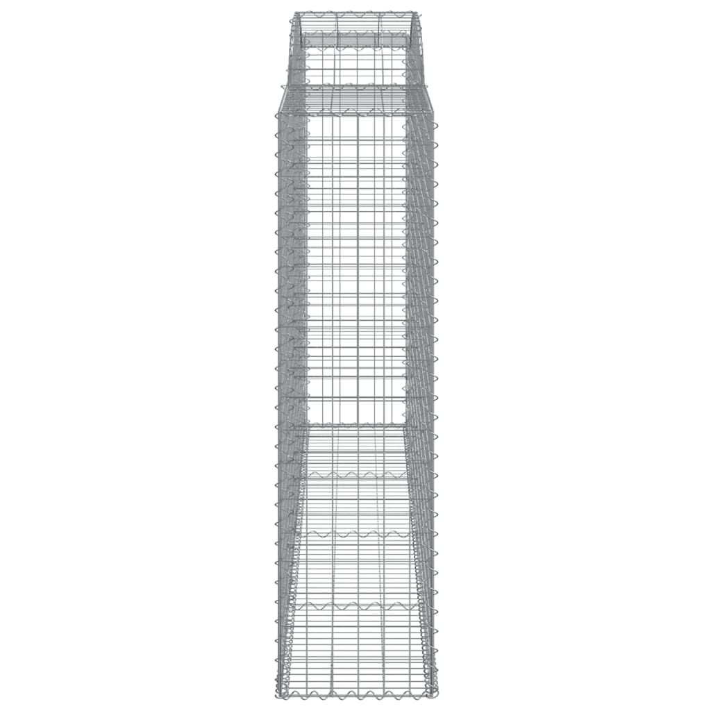 7 db íves horganyzott vas gabion kosár 300x50x180/200 cm