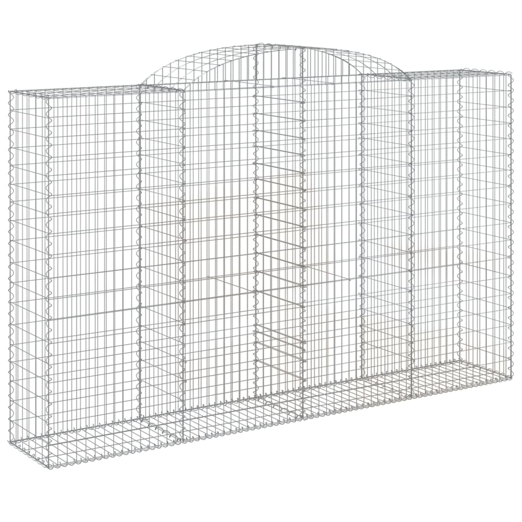 9 db íves horganyzott vas gabion kosár 300x50x180/200 cm