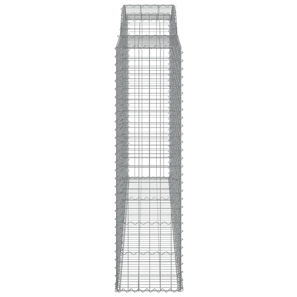 12 db íves horganyzott vas gabion kosár 300x50x180/200 cm
