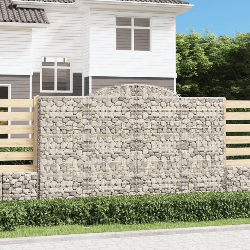 13 db íves horganyzott vas gabion kosár 300x50x180/200 cm
