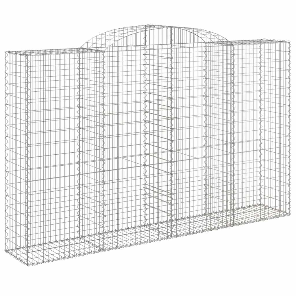 15 db íves horganyzott vas gabion kosár 300x50x180/200 cm