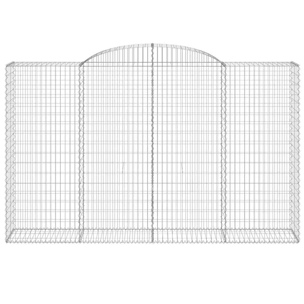 15 db íves horganyzott vas gabion kosár 300x50x180/200 cm