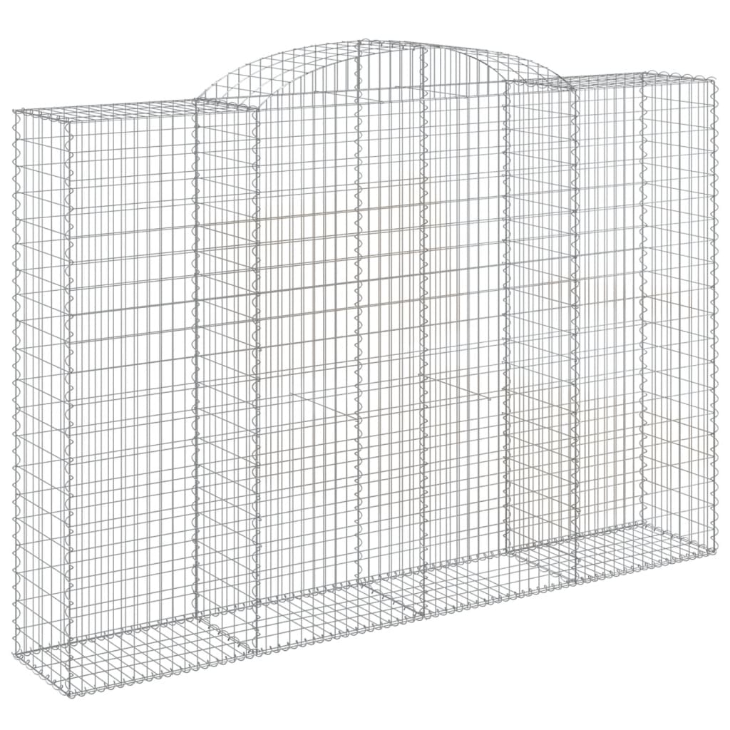 5 db íves horganyzott vas gabion kosár 300x50x200/220 cm