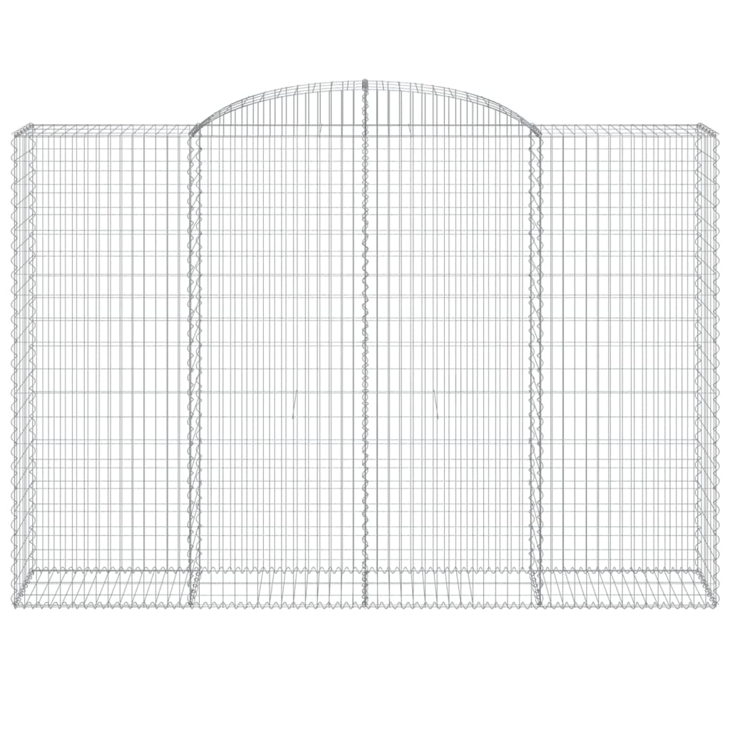 8 db íves horganyzott vas gabion kosár 300x50x200/220 cm