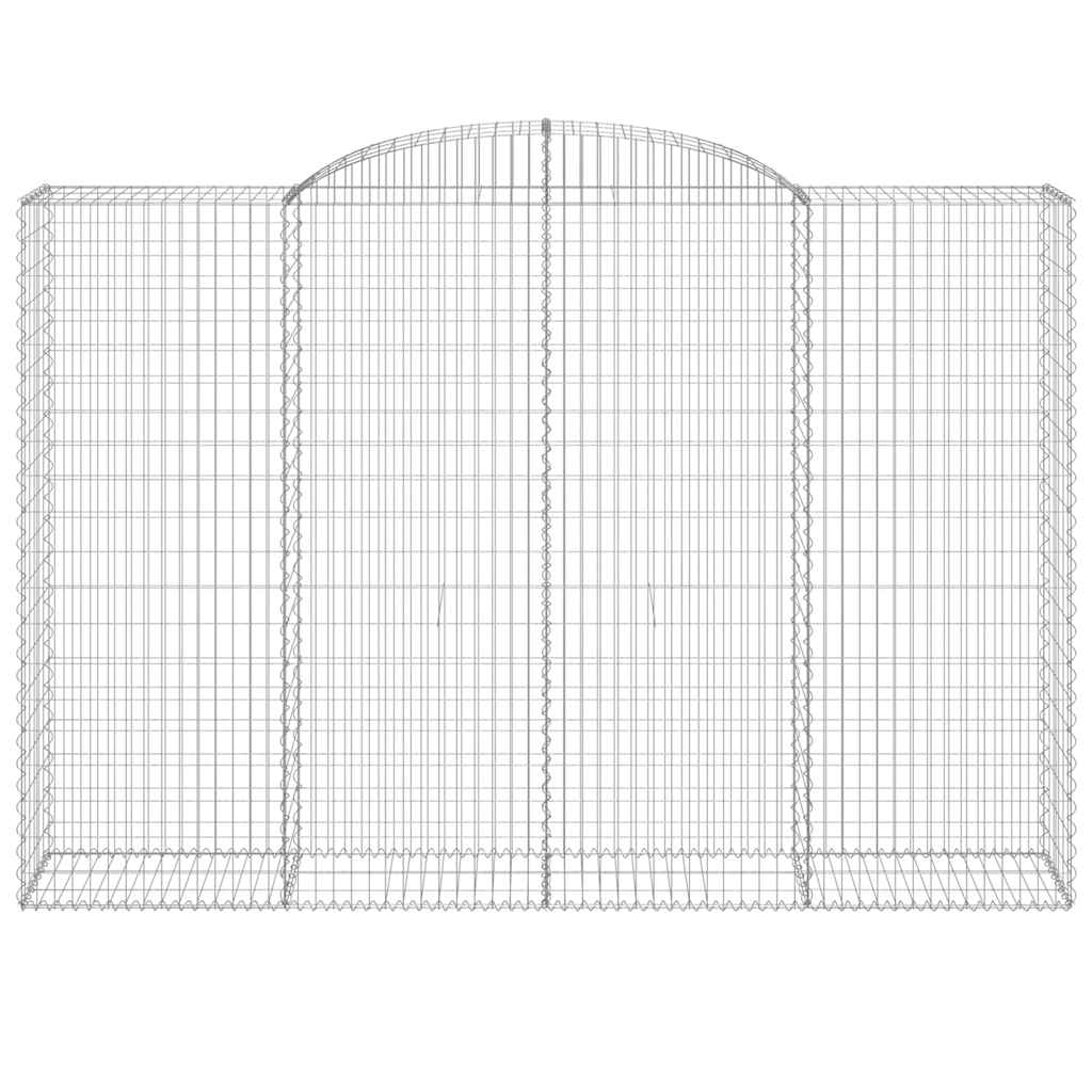 12 db íves horganyzott vas gabion kosár 300x50x200/220 cm