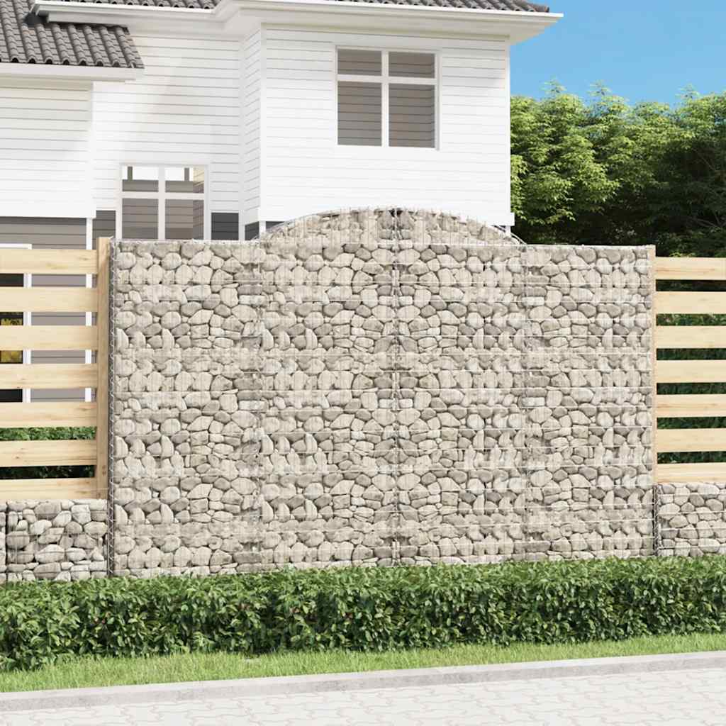 12 db íves horganyzott vas gabion kosár 300x50x200/220 cm