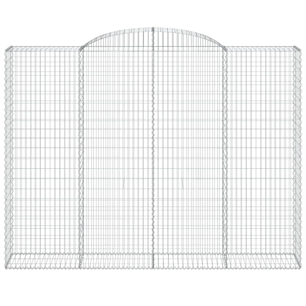 2 db íves horganyzott vas gabion kosár 300x50x220/240 cm