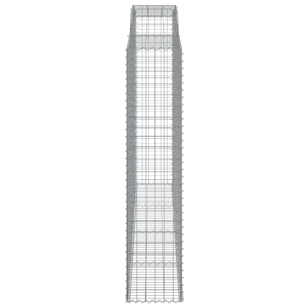 2 db íves horganyzott vas gabion kosár 300x50x220/240 cm