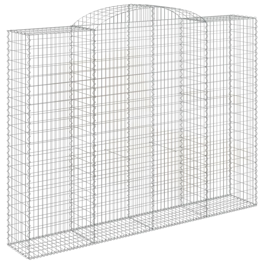 3 db íves horganyzott vas gabion kosár 300x50x220/240 cm