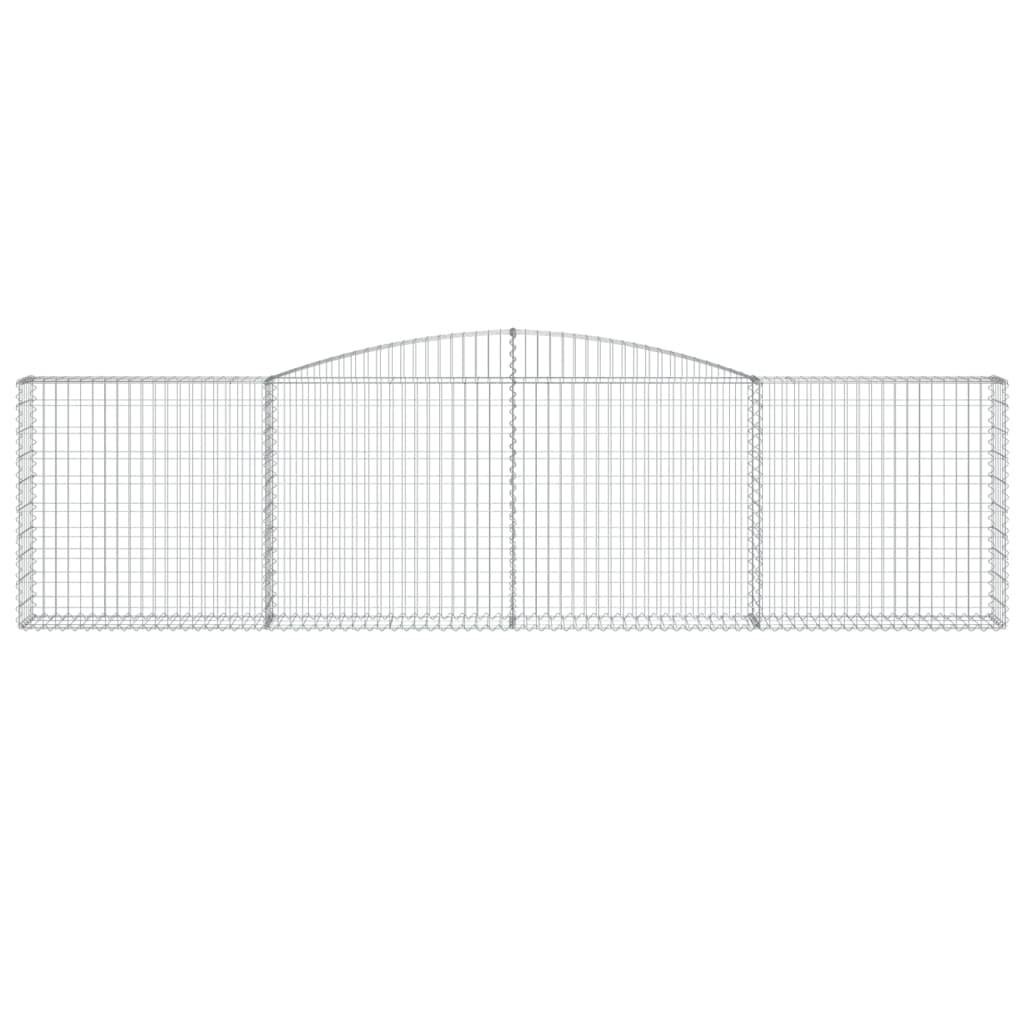 5 db íves horganyzott vas gabion kosár 400x30x100/120 cm
