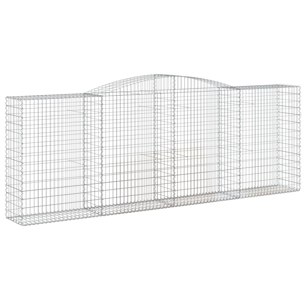 20 db íves horganyzott vas gabion kosár 400x50x140/160 cm
