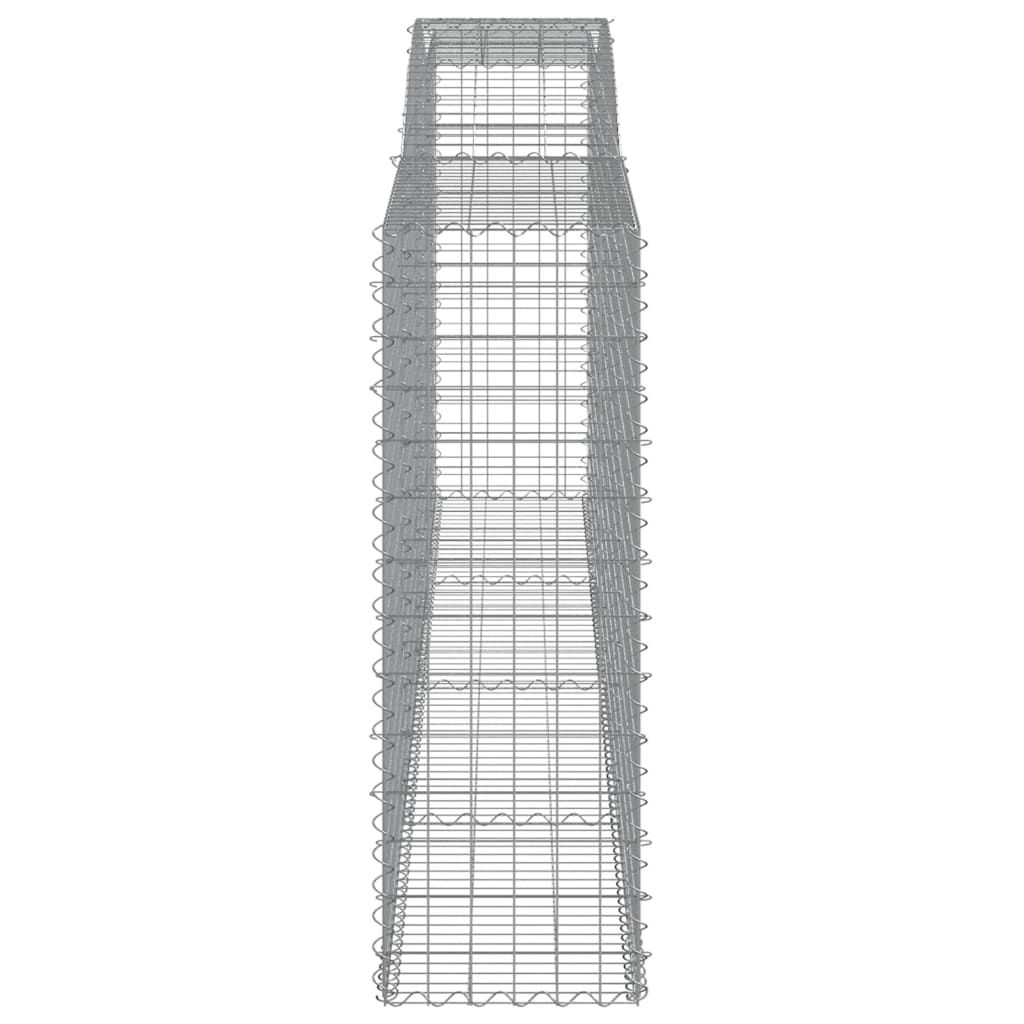 25 db íves horganyzott vas gabion kosár 400x50x140/160 cm