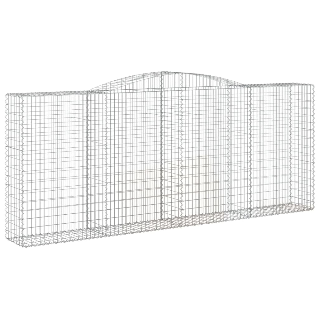 5 db íves horganyzott vas gabion kosár 400 x 50 x 160/180 cm
