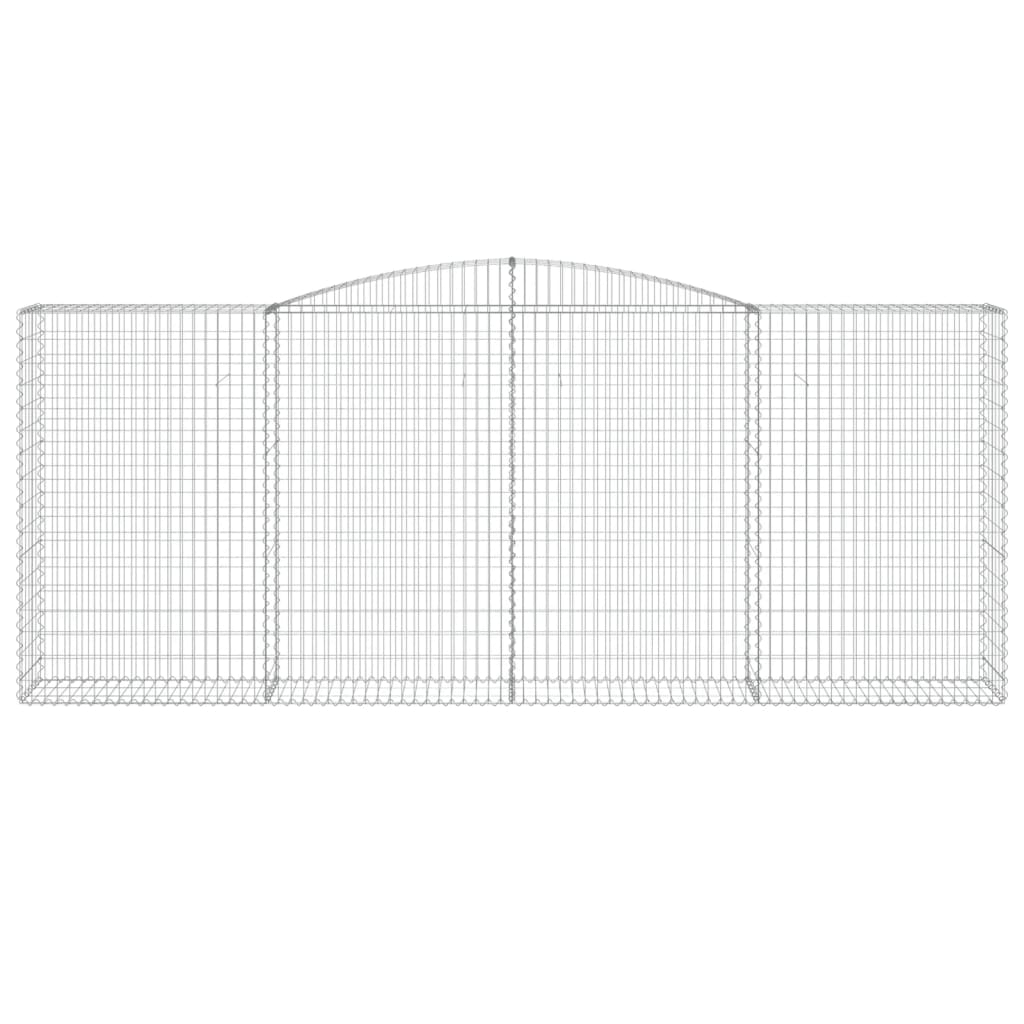 5 db íves horganyzott vas gabion kosár 400 x 50 x 160/180 cm