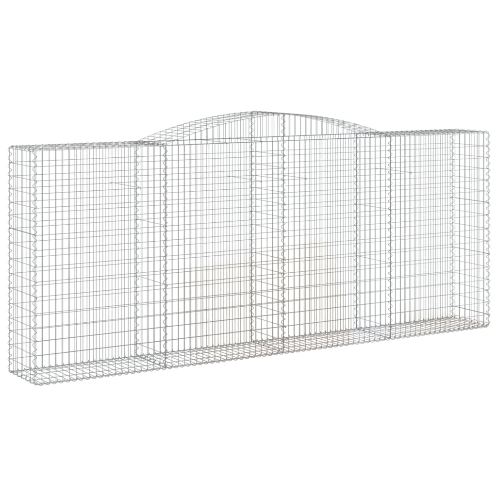 15 db íves horganyzott vas gabion kosár 400 x 50 x 160/180 cm