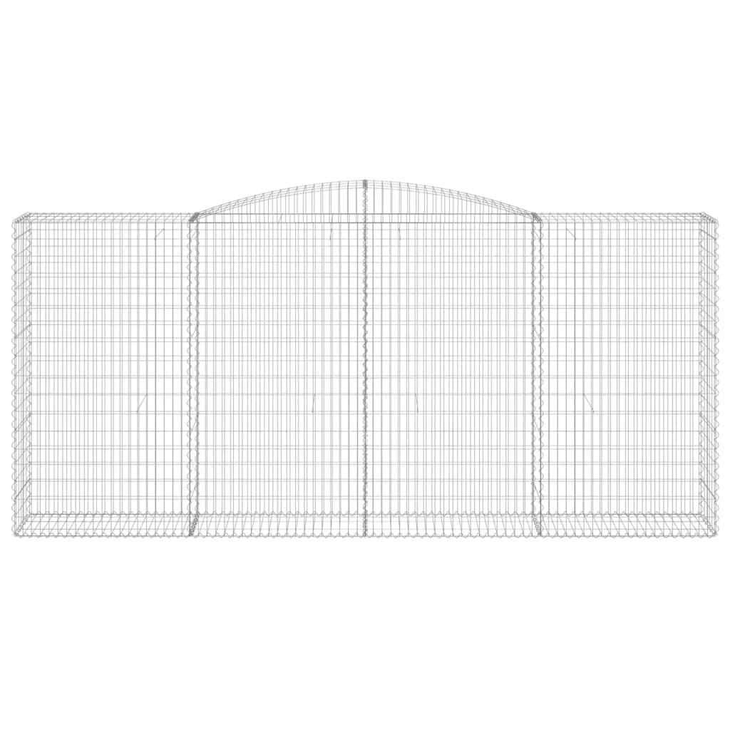 2 db íves horganyzott vas gabion kosár 400x50x180/200 cm