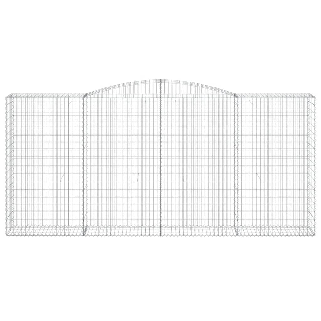 3 db íves horganyzott vas gabion kosár 400x50x180/200 cm