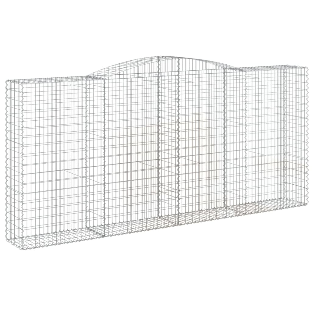 5 db íves horganyzott vas gabion kosár 400x50x180/200 cm