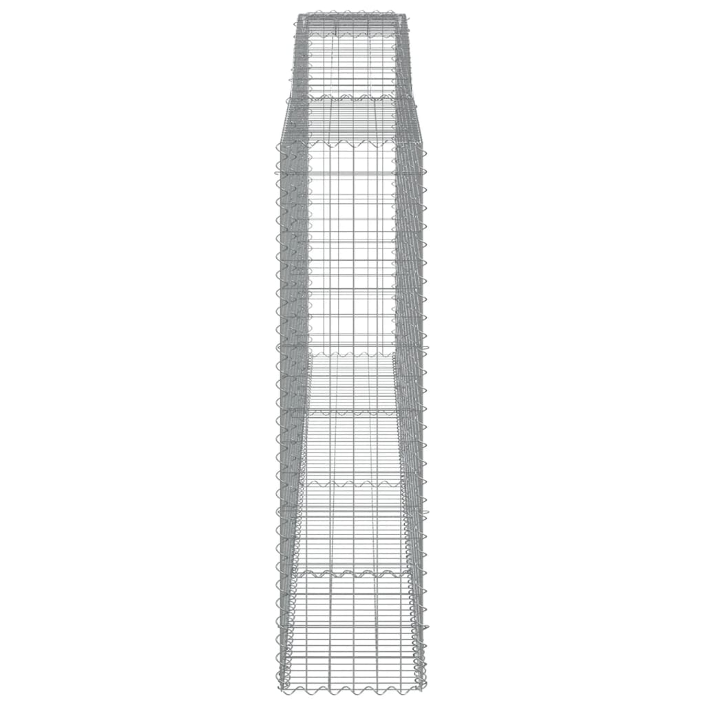 8 db íves horganyzott vas gabion kosár 400x50x180/200 cm