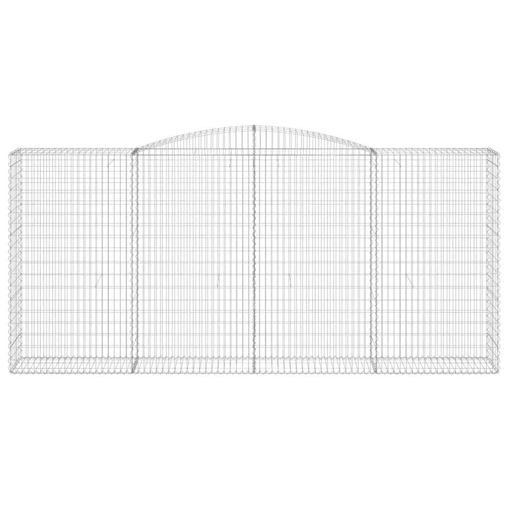 10 db íves horganyzott vas gabion kosár 400x50x180/200 cm