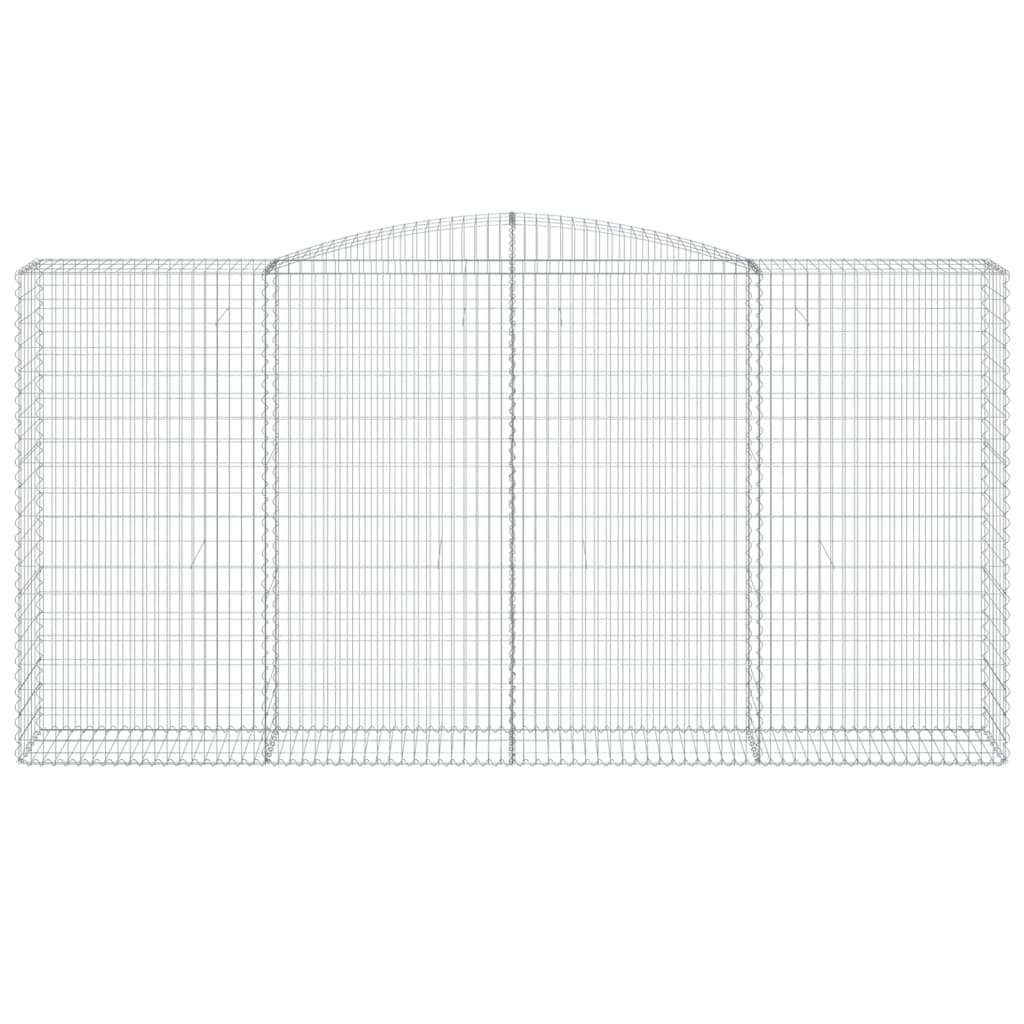 3 db íves horganyzott vas gabion kosár 400x50x200/220 cm