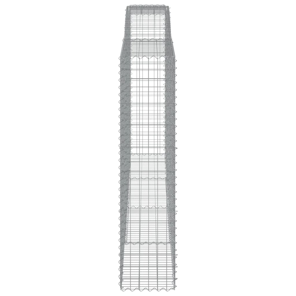 8 db íves horganyzott vas gabion kosár 400x50x200/220 cm