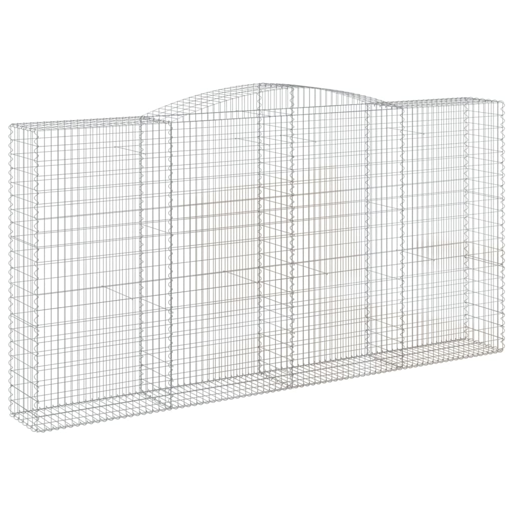 15 db íves horganyzott vas gabion kosár 400x50x200/220 cm