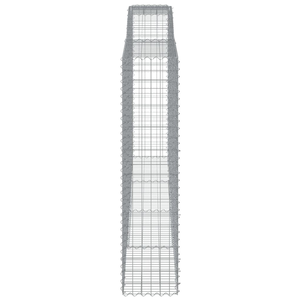 15 db íves horganyzott vas gabion kosár 400x50x200/220 cm