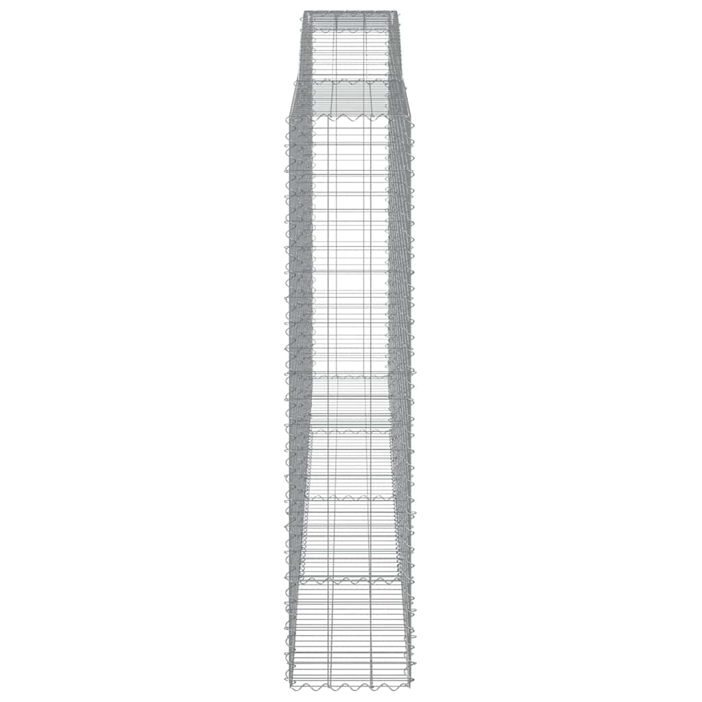 5 db íves horganyzott vas gabion kosár 400x50x220/240 cm