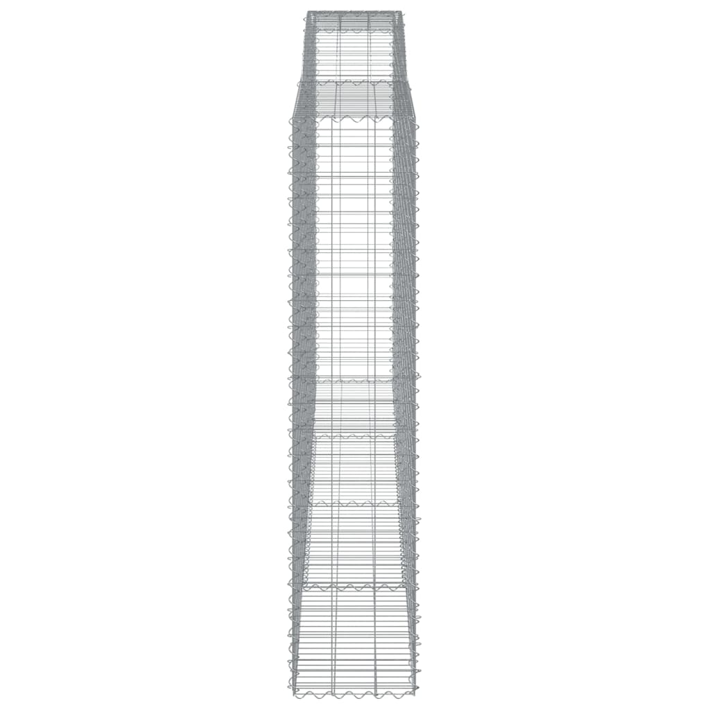 10 db íves horganyzott vas gabion kosár 400x50x220/240 cm