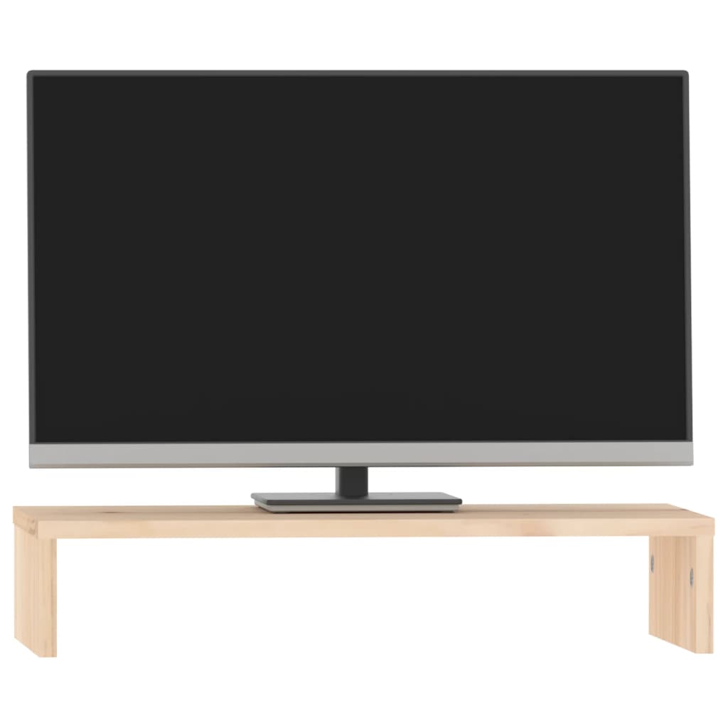 tömör fenyőfa monitorállvány 50x27x10 cm